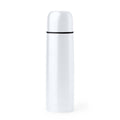 Salvia - Termo de acero inoxidable 304 con doble pared en acabado brillo - Blanco