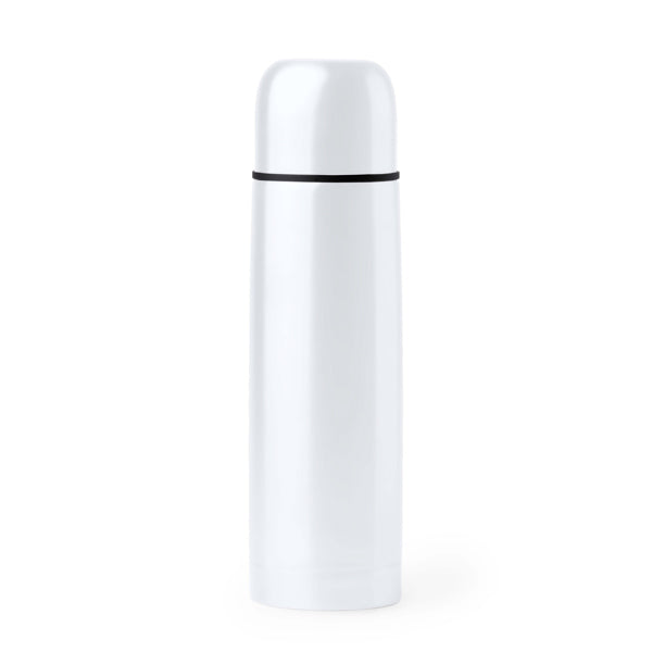 Salvia - Termo de acero inoxidable 304 con doble pared en acabado brillo - Blanco