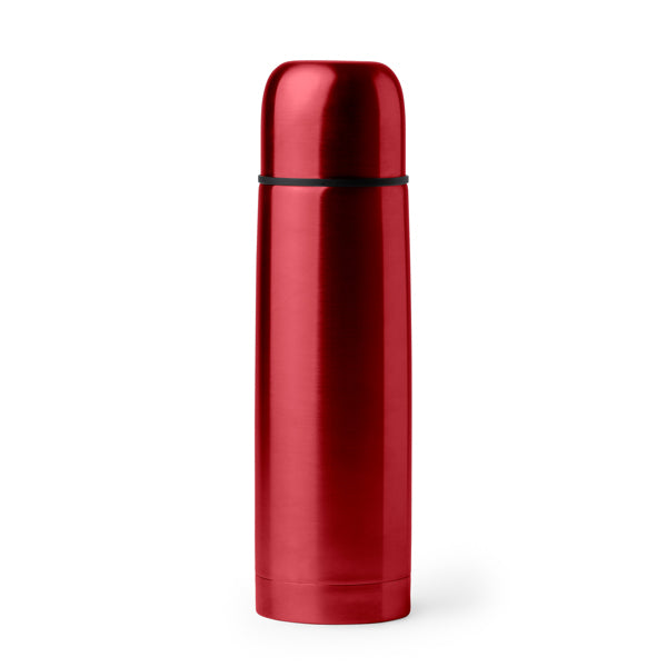 Salvia - Termo de acero inoxidable 304 con doble pared en acabado brillo - Rojo