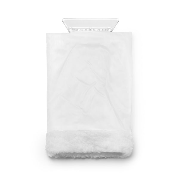 Nisek - Rascador de hielo con manopla forrada en poliéster 210T - Blanco