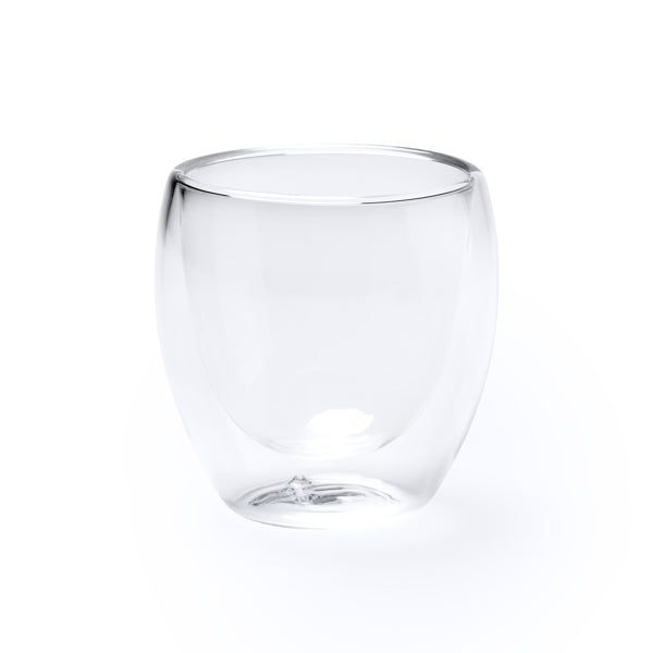 Capsul - Set de 2 vasos de doble pared, realizados en cristal borosilicato - Transparente