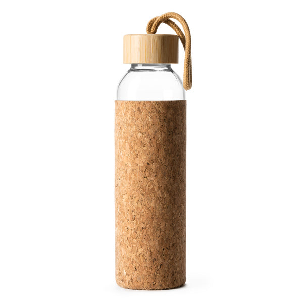 Lawas - Bidón de cristal con funda de corcho natural - Crudo