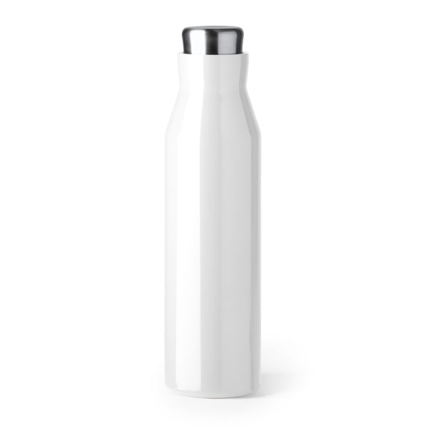 Torke - Bidón termo de acero inoxidable 304 doble pared con capacidad para 600 ml - Blanco