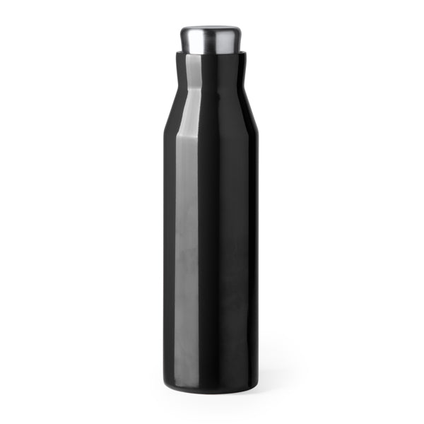 Torke - Bidón termo de acero inoxidable 304 doble pared con capacidad para 600 ml - Negro