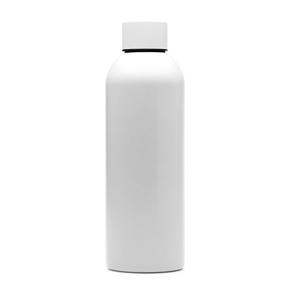 Magun - Bidón de acero inoxidable 304 en acabado sólido con fantástico diseño - Blanco