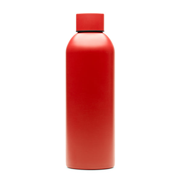 Magun - Bidón de acero inoxidable 304 en acabado sólido con fantástico diseño - Rojo