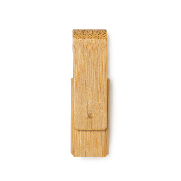 Percy - Memoria USB con cuerpo y clip giratorio, realizado con bambú - Bambu