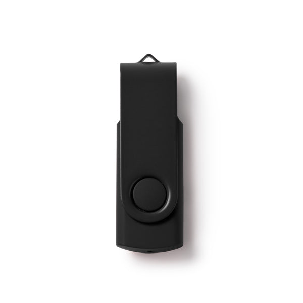 Riot - Memoria USB con cuerpo en ABS y clip giratorio metálico a conjunto - Negro