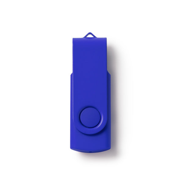 Riot - Memoria USB con cuerpo en ABS y clip giratorio metálico a conjunto - Royal