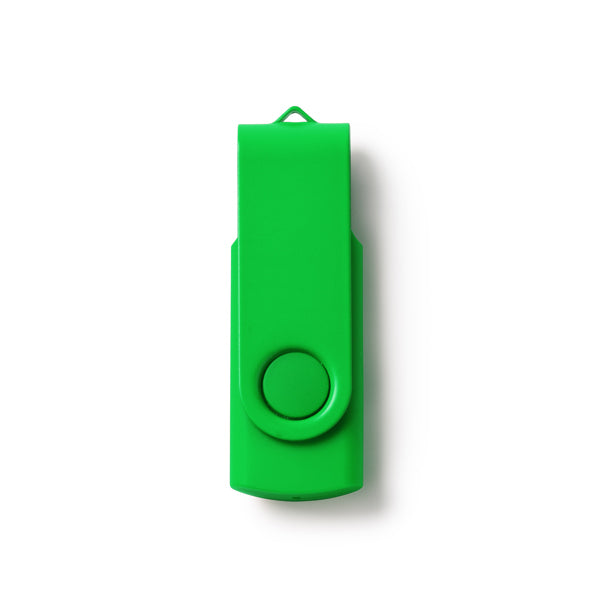 Riot - Memoria USB con cuerpo en ABS y clip giratorio metálico a conjunto - Verde Helecho