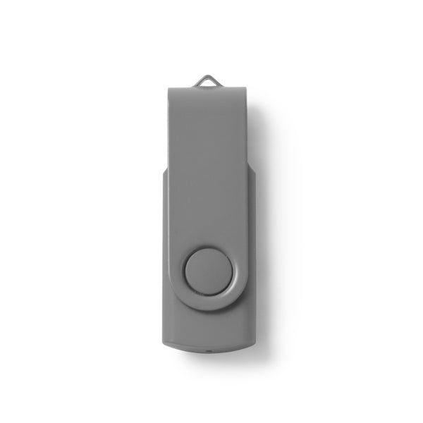 Riot - Memoria USB con cuerpo en ABS y clip giratorio metálico a conjunto - Plata