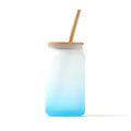 Dalby - Vaso de cristal borosilicato efecto hielo degradado a color - Royal