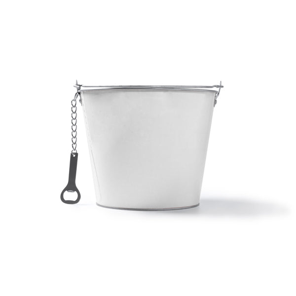 Lambic - Cubo metálico de colores para guardar tus bebidas favoritas - Blanco