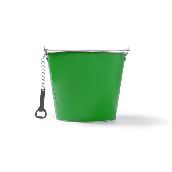 Lambic - Cubo metálico de colores para guardar tus bebidas favoritas - Verde Helecho