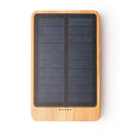 Berkel - Batería externa solar de 4000 mAh realizada en bambú - Crudo