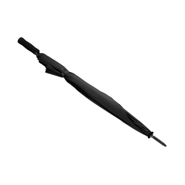 Harul - Paraguas antiventiscas XL con mango, bastón y terminaciones en negro - Negro