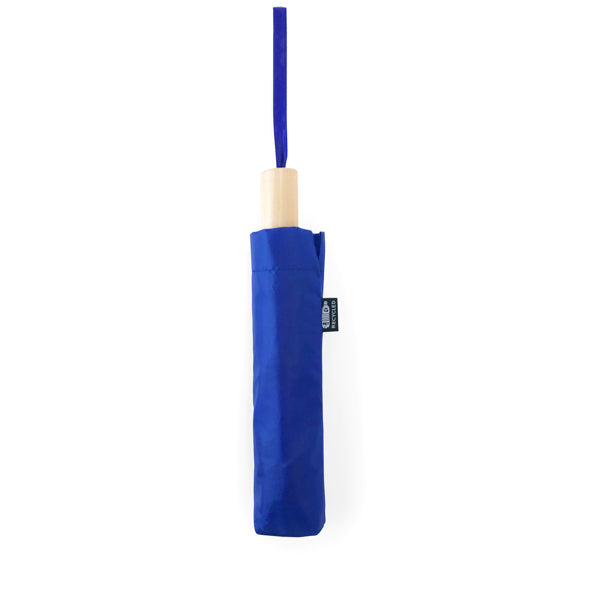 Khasi - Paraguas plegable de RPET con funda a juego - Royal