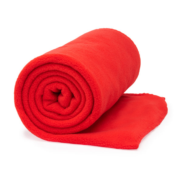 Lambert - Manta de forro polar de 180 g/m² en color liso - Rojo