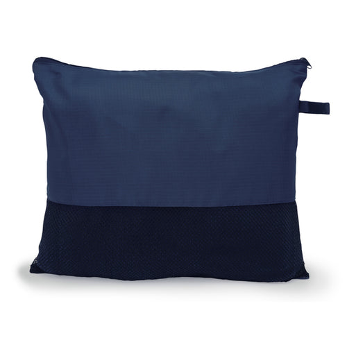 Bering - Manta de forro polar de 200 g/m² en color liso con funda a juego - Marino