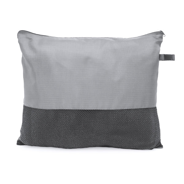 Bering - Manta de forro polar de 200 g/m² en color liso con funda a juego - Gris Vigore