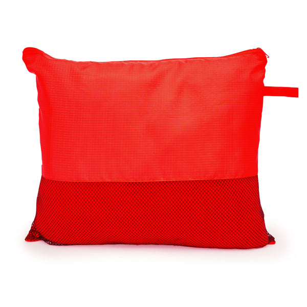 Bering - Manta de forro polar de 200 g/m² en color liso con funda a juego - Rojo