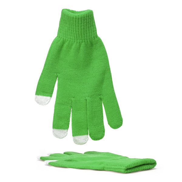 Zeland - Guantes con dedos pulgar, índice y corazón táctiles - Verde Helecho