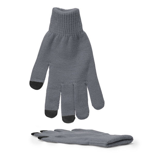 Zeland - Guantes con dedos pulgar, índice y corazón táctiles - Gris Vigore