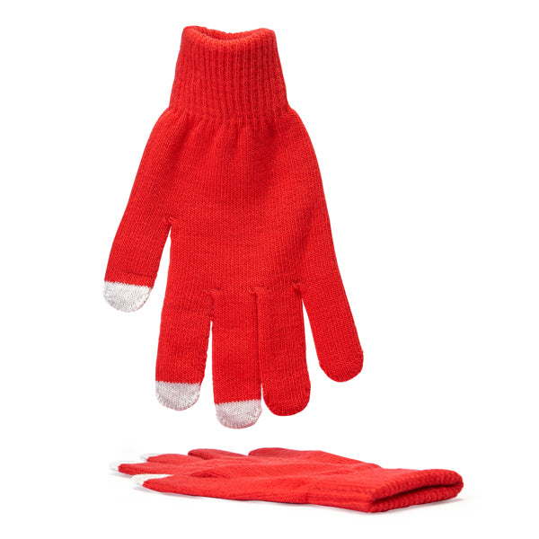Zeland - Guantes con dedos pulgar, índice y corazón táctiles - Rojo
