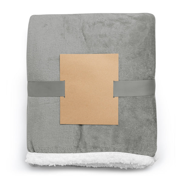Glory - Manta polar de estilo Sherpa con polar fleece de 380 g/m² - Gris