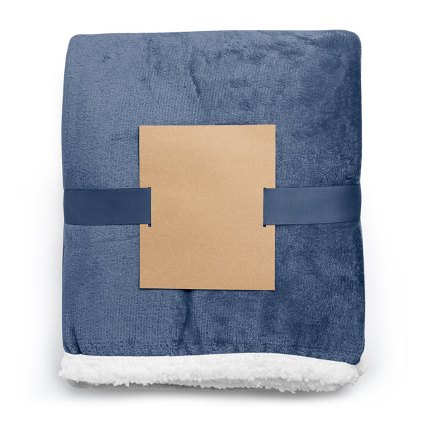 Glory - Manta polar de estilo Sherpa con polar fleece de 380 g/m² - Marino
