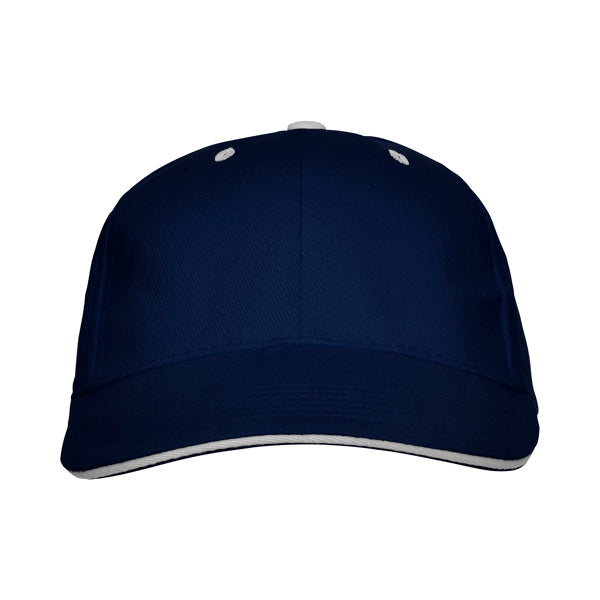 Panel - Gorra 6 paneles con sándwich a contraste 100% algodón - Marino