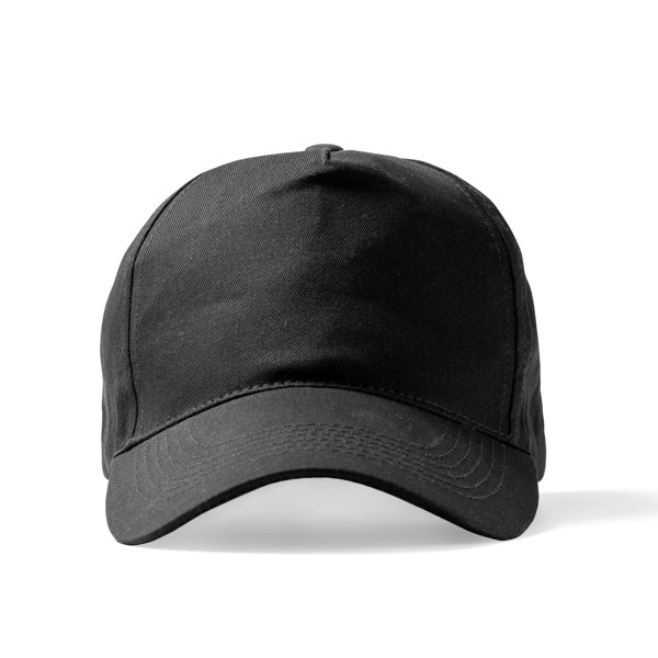 Fides - Gorra de 5 paneles algodón reciclado - Negro