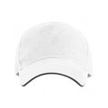 Eris - Gorra de 5 paneles 100% algodón, con sándwich a contraste - Blanco