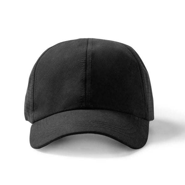 Karin - Gorra deportiva ventilada de 6 paneles 100% microfibra - Negro