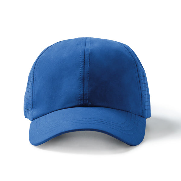 Karin - Gorra deportiva ventilada de 6 paneles 100% microfibra - Royal