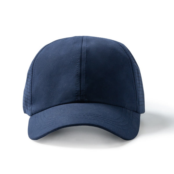 Karin - Gorra deportiva ventilada de 6 paneles 100% microfibra - Marino