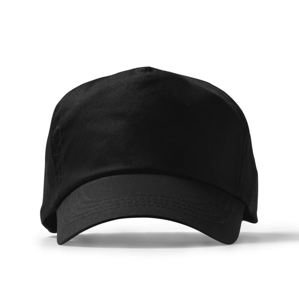 Freya - Gorra de 5 paneles 100% algodón - Negro