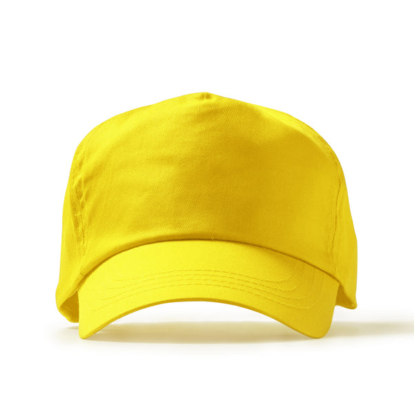 Freya - Gorra de 5 paneles 100% algodón - Amarillo