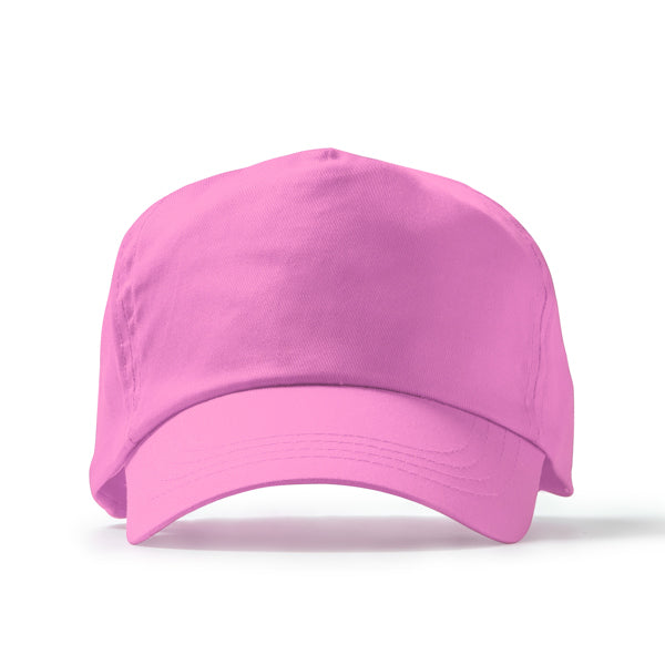 Freya - Gorra de 5 paneles 100% algodón - Rosa Claro