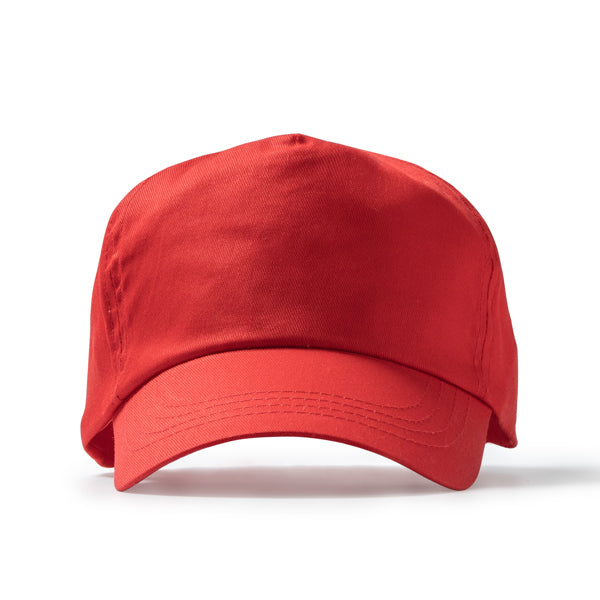 Freya - Gorra de 5 paneles 100% algodón - Rojo