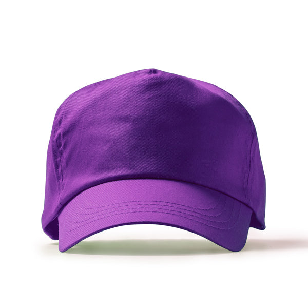 Freya - Gorra de 5 paneles 100% algodón - Purpura
