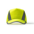 Balder - Gorra de 5 paneles 100% poliéster con detalles reflectantes - Amarillo Fluor