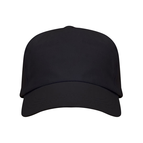 Uranus - Gorra de 5 paneles 100% algodón - Negro