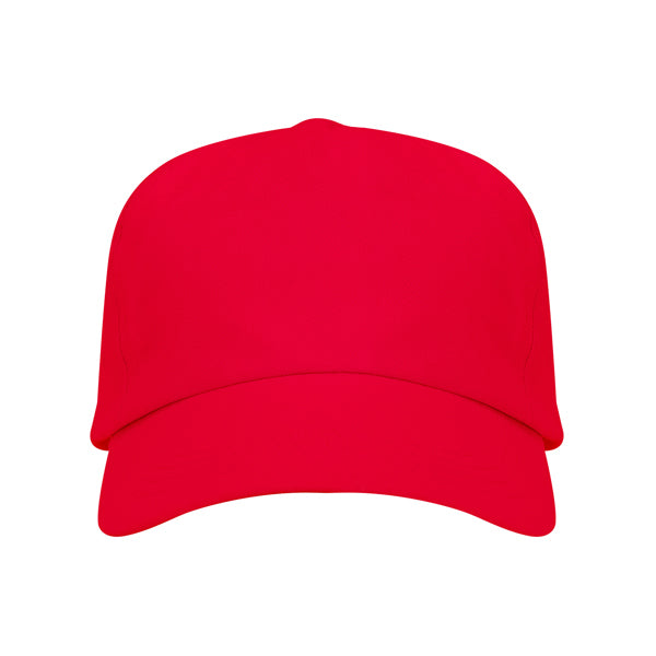 Uranus - Gorra de 5 paneles 100% algodón - Rojo