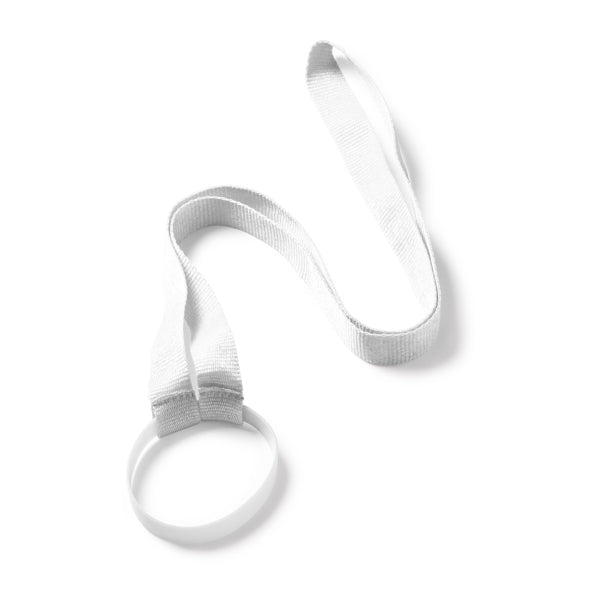 Aldaz - Lanyard portavasos con banda de silicona adaptable - Blanco