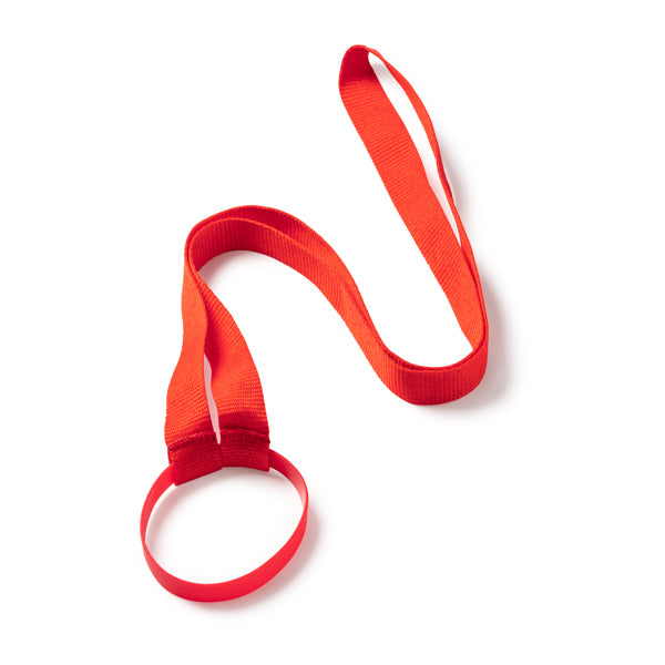Aldaz - Lanyard portavasos con banda de silicona adaptable - Rojo