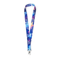 Elvis - Lanyard de poliéster con mosquetón especial para sublimación - Blanco