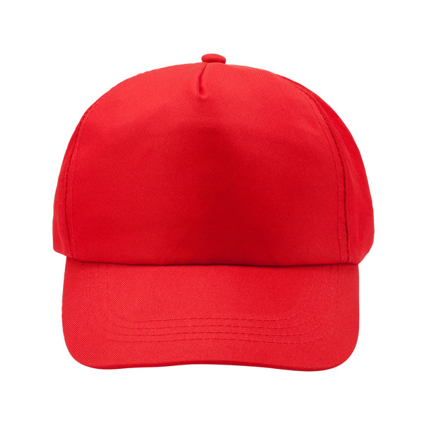 Calisto - Gorra de RPET con 5 paneles - Rojo
