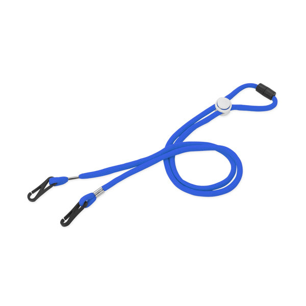 Holde - Lanyard portamascarillas de cordón y accesorio para ajuste craneal - Royal