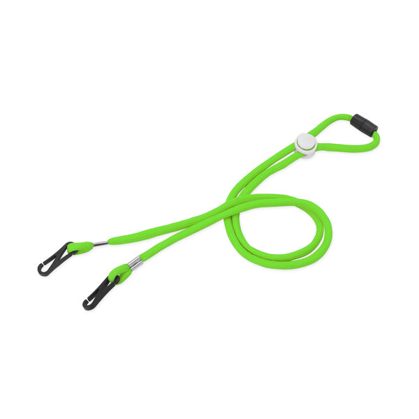 Holde - Lanyard portamascarillas de cordón y accesorio para ajuste craneal - Verde Helecho